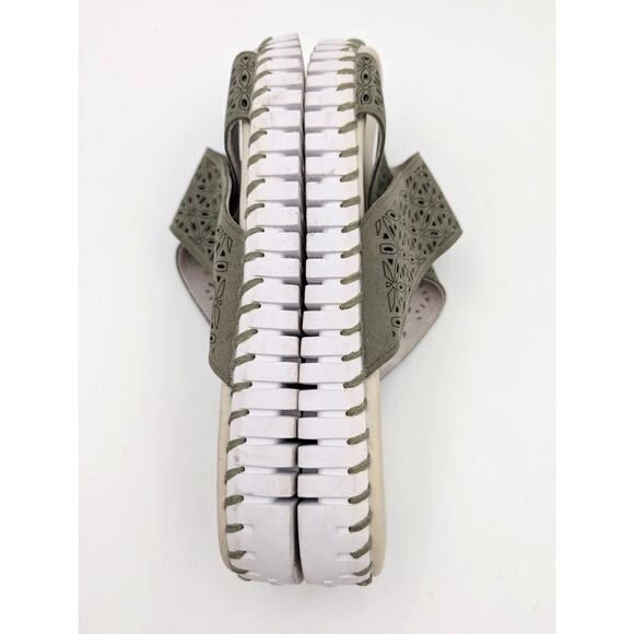 Ilse Jacobsen Tulip Crossband Platform Sandal Women's Army Size US12 EU43 - Picture 6 of 9